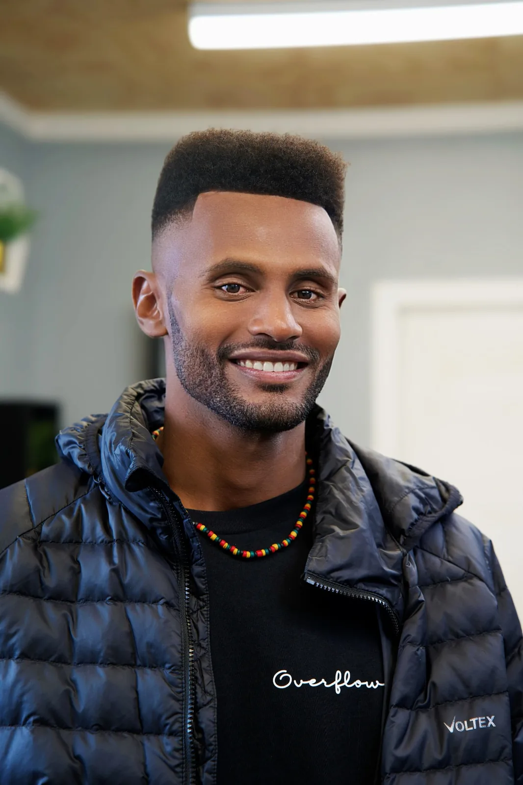 A high top with a sharp line-up, cut by Leandro Herrera
